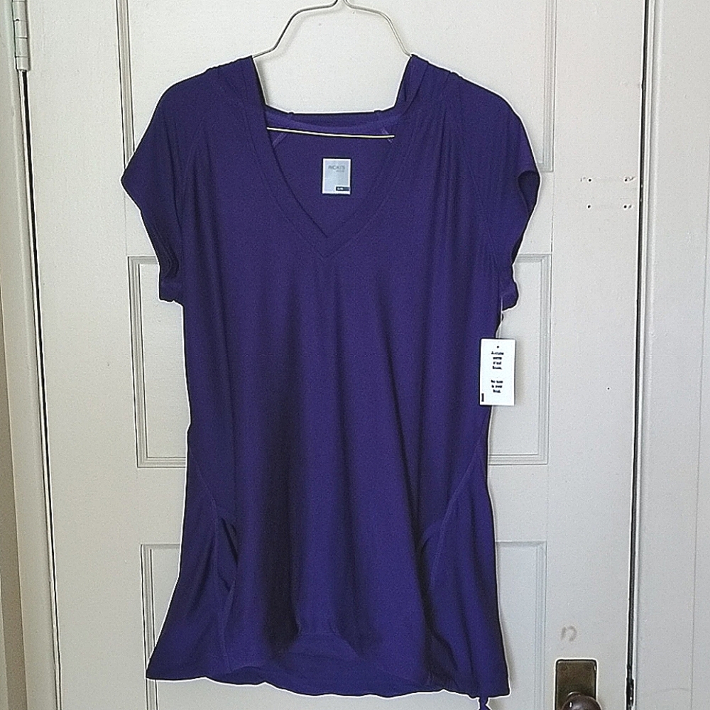 BNWT Ricki's Purple Active Top Size L